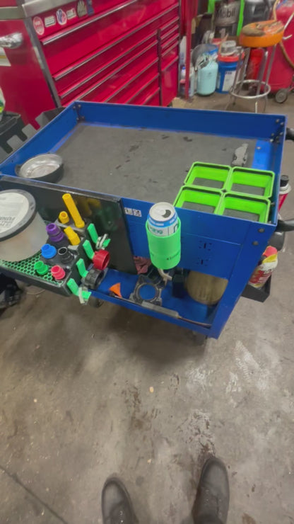 Coolant funnel kit holder